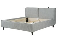 Vesta bed_ Cortina Silver_ sideview 