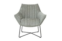 Egon Quilted Armchair_ Azure Stone front