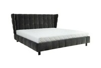 Mario bed 180x200 celine grey fabric side