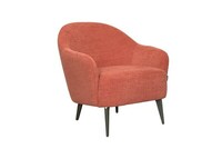 Paloma Armchair Degas Peach leg Paloma_ Brushed Brass