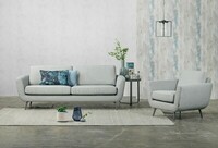 Smile sofa and Armchair_ Nancy Soft Blue_