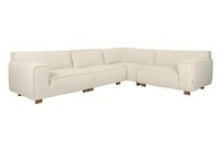 sofa VESTA LC  1,5+1,5+CORNER XL+1,5 evita cream kanapa  z luźnym , wymiennym pokrowcem 