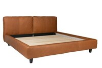 vesta 180x200 jesolo cognac_ limassol mattress_ high leg_ side 1